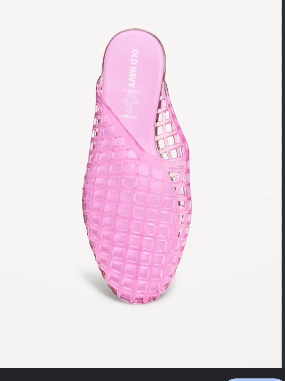 Old Navy Shoes - pink jelly mules NWT